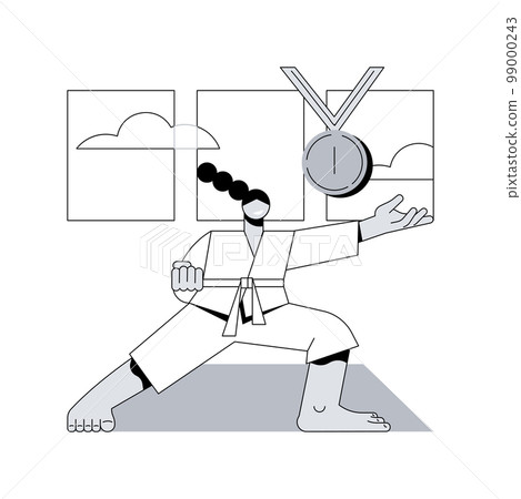 Vector illustration of self-defense against the attack by a, self defense 