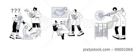 Fertility clinic abstract concept vector illustration set. Infertility diagnosis and treatment, artificial reproduction, family planning, in vitro insemination, pregnancy help abstract metaphor. Fertility clinic abstract concept vector illustration set. Infertility diagnosis and treatment, artificial reproduction, family planning, in vitro insemination, pregnancy help abstract metaphor. 99001068