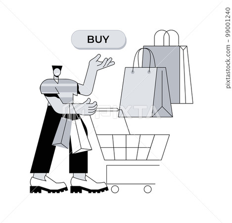 Purchasing habits abstract concept vector illustration. Generate consumer habit, marketing research, millennial purchasing preference, shopping, habitual buying behavior abstract metaphor. Purchasing habits abstract concept vector illustration. Generate consumer habit, marketing research, millennial purchasing preference, shopping, habitual buying behavior abstract metaphor. 99001240