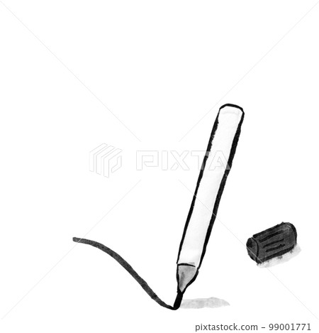 Stationery pen illustration (ink hand-drawn illustration) 99001771