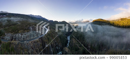 Sea to Sky Highway in Canadian Mountain Landscape. BC, Canada. 99005853