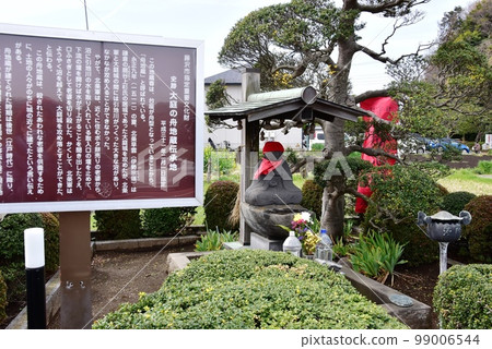 Fujisawa City Oba's Funa Jizo and information board 99006544