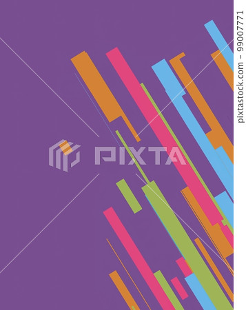 Geometric art with a mix of rectangular shapes in modern colors.  99007771