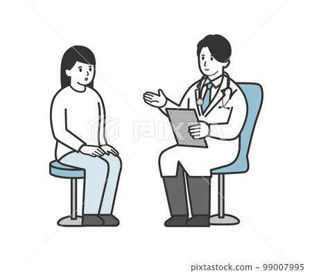 醫生和病人的女人檢查 醫生和病人的女人檢查 99007995