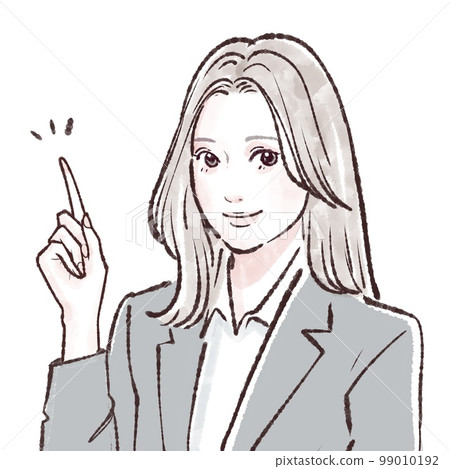 Suit / office worker / OL / job hunting / recruit / illustration material 99010192