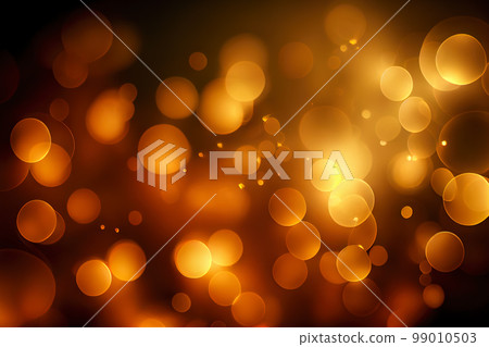 circular bokeh in yellow orange tones. Generative AI circular bokeh in yellow orange tones. Generative AI 99010503