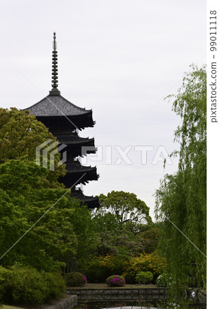 與小野道風有關的東寺柳樹和五層塔 與小野道風有關的東寺柳樹和五層塔 99011118