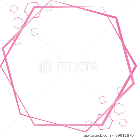 Hexagon motif frame Hexagon motif frame 99011870