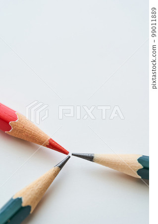 Close up of pencil and red pencil Close up of pencil and red pencil 99011889