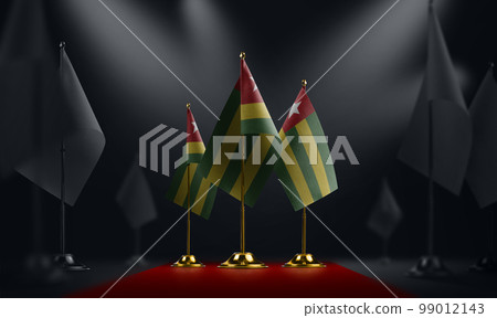 The Togo national flag on the red carpet 99012143