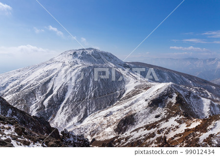 冬天從那須山眺望茶臼山 99012434