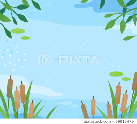 Emotional spring landscape background illustration 05 99012479