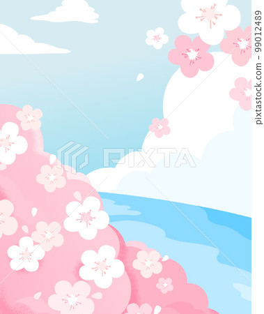 情感春天風景背景例證04 99012489