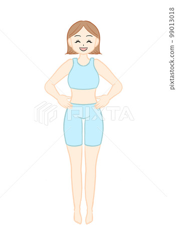 女性/苗條/美麗/節食/成功/前後/雙手放在肚子上 女性/苗條/美麗/節食/成功/前後/雙手放在肚子上 99013018