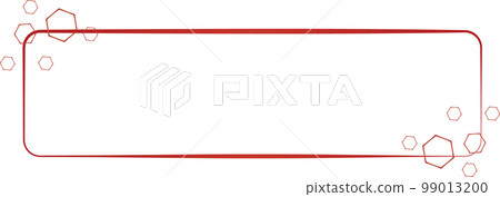 Hexagon motif frame 99013200