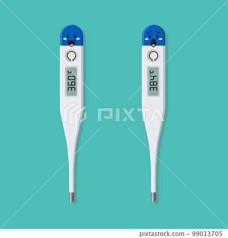 Emoji characters of Fevers and Normal Body Temperature 99013705