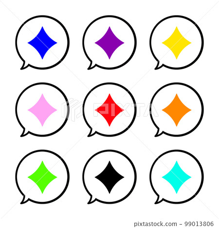 Sharp and colorful glitter 1 and perfectly round balloon set white border 99013806