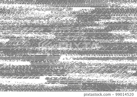 Horizontal tire tread print or car track with grunge effect seamless pattern Horizontal tire tread print or car track with grunge effect seamless pattern 99014520