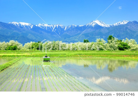 Countryside scenery in Azumino 99014746