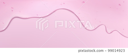 Pink background with cosmetic gel texture 99014923