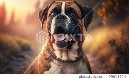 Adorable cute happy alive dog realistic graphic illustration background. Adorable cute happy alive dog realistic graphic illustration background. 99015224