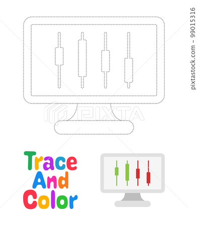 Digital Trade tracing worksheet for kids 99015316