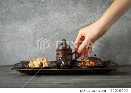 Concept of Muslim holy month Ramadan Kareem Concept of Muslim holy month Ramadan Kareem 99016403