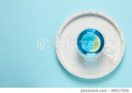 Concept of tasty hot drink, Anchan tea, space for text Concept of tasty hot drink, Anchan tea, space for text 99017008