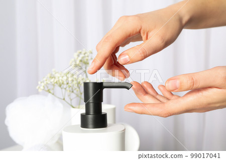 Concept of bath accessories, different bath supplies Concept of bath accessories, different bath supplies 99017041