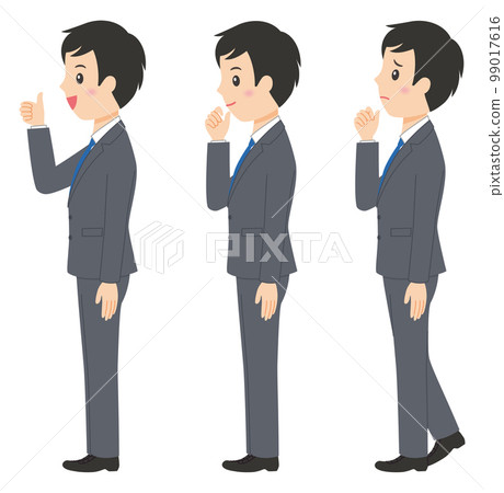 側身套裝男全身3 99017616