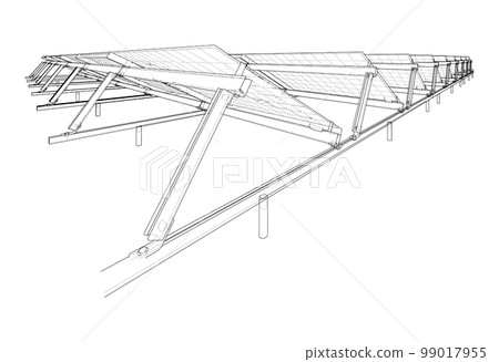 Solar Panel Concept. Vector 99017955