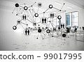 Networking and wireless connection as concept for effective modern business 99017995