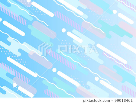 流行孟菲斯背景圖藍色 99018461