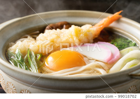 Steaming Hot Nabeyaki Udon 99018702