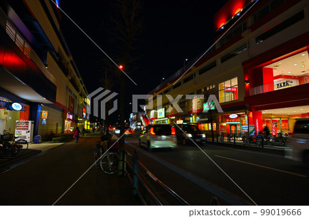 Kita-Ageo Station East Exit Night view (shopping mall) Ageo City, Saitama Prefecture 99019666