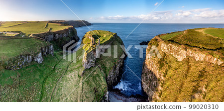 Dunseverick Castle is located west of the village of Dunseverick, in County Antrim, in Northern Ireland. Dunseverick Castle is located west of the village of Dunseverick, in County Antrim, in Northern Ireland. 99020310