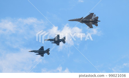 JASDF F-2 & Indian Air Force Sukhoi Su-30MKI Formation 99021036