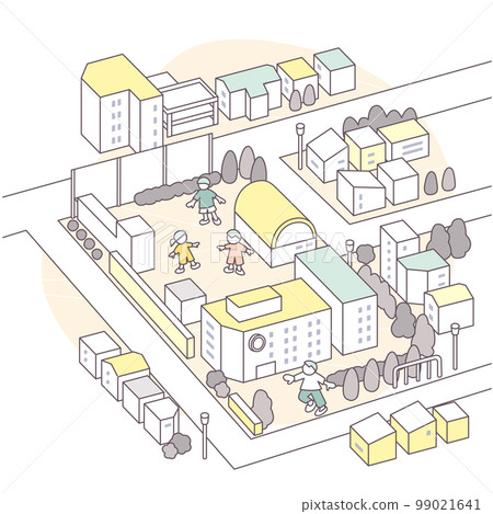 城市 畫線 矢量 99021641