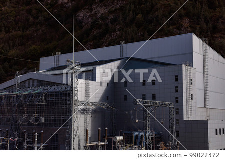 Electrical substation in the Caucasus mountains. 99022372