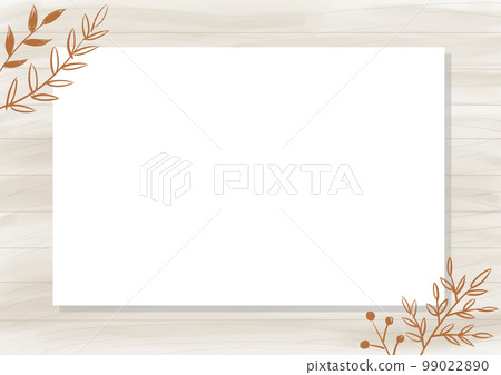 樹葉背景 木紋背景 樹葉木紋框架 99022890