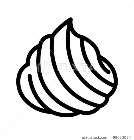Whipped cream icon Whipped cream icon 99023034