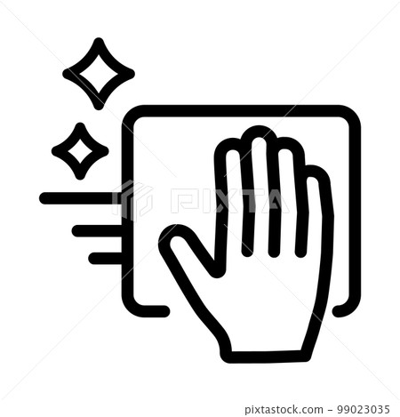 Wipe clean icon 99023035