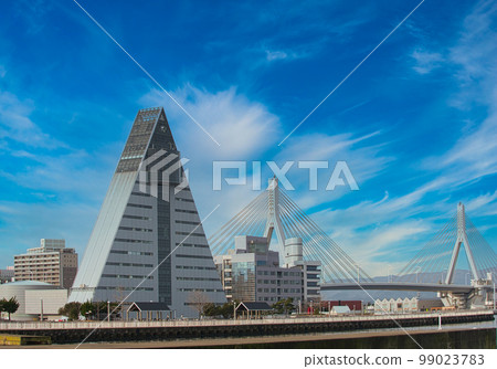 View of Aomori Prefectural Tourist Product Center Aspam, Aomori Bay Bridge and A Factory View of Aomori Prefectural Tourist Product Center Aspam, Aomori Bay Bridge and A Factory 99023783