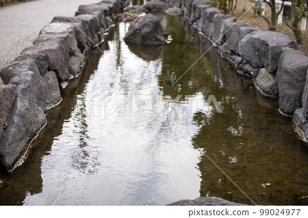 waterway and stone wall waterway and stone wall 99024977