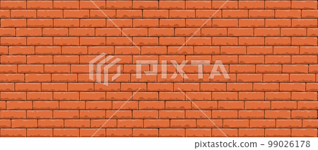 Brick wall pattern seamless background. Realistic decorative background. Vector illustration Brick wall pattern seamless background. Realistic decorative background. Vector illustration 99026178