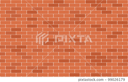Brick wall pattern seamless background. Realistic decorative background. Vector illustration 99026179