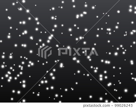 Christmas snow. Falling snowflakes on night background. Snowfall. Vector illustration 99026243