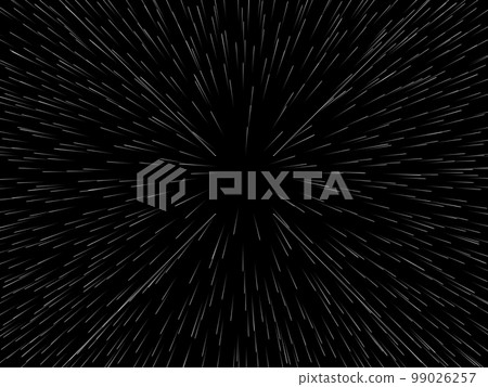 Space speed. Abstract starburst dynamic lines or rays. Vector illustration 99026257