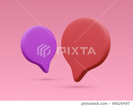 3d realistic bubbles with shadows isolated on red background. Vector illustration 3d realistic bubbles with shadows isolated on red background. Vector illustration 99026497