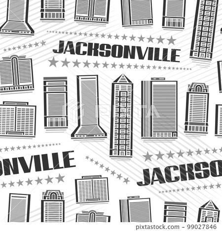 Vector Jacksonville Seamless Pattern 99027846
